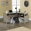 Clearance Oak L-Shape Home Office Desk - Cannery Bridge