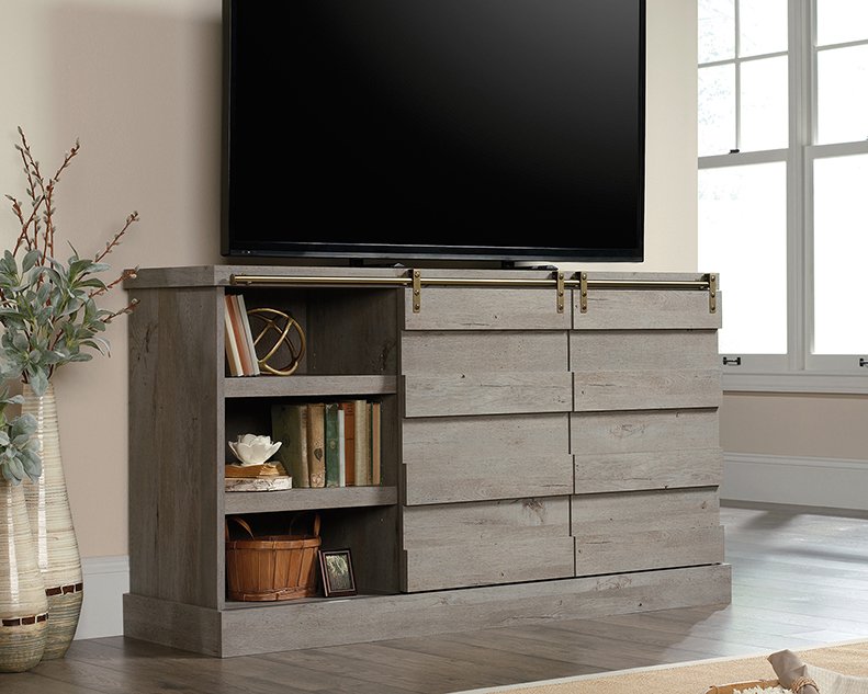 Gray 59 Inch TV Stand - Cannery Bridge-2