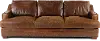 Antique Brown Leather Sofa