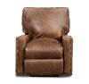 Antique Brown Leather Power Recliner