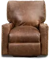 Antique Brown Leather Power Recliner