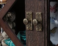 Coffee Oak L-Shaped Desk Hutch - Costa-4