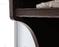 Coffee Oak L-Shaped Desk Hutch - Costa-5