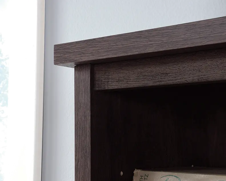 Costa Coffee Oak L-Shaped Desk Hutch-2