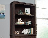 Coffee Oak Library Hutch - Costa