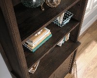 Coffee Oak Library Hutch - Costa-3