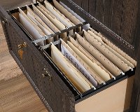 Coffee Oak File Cabinet - Costa-6