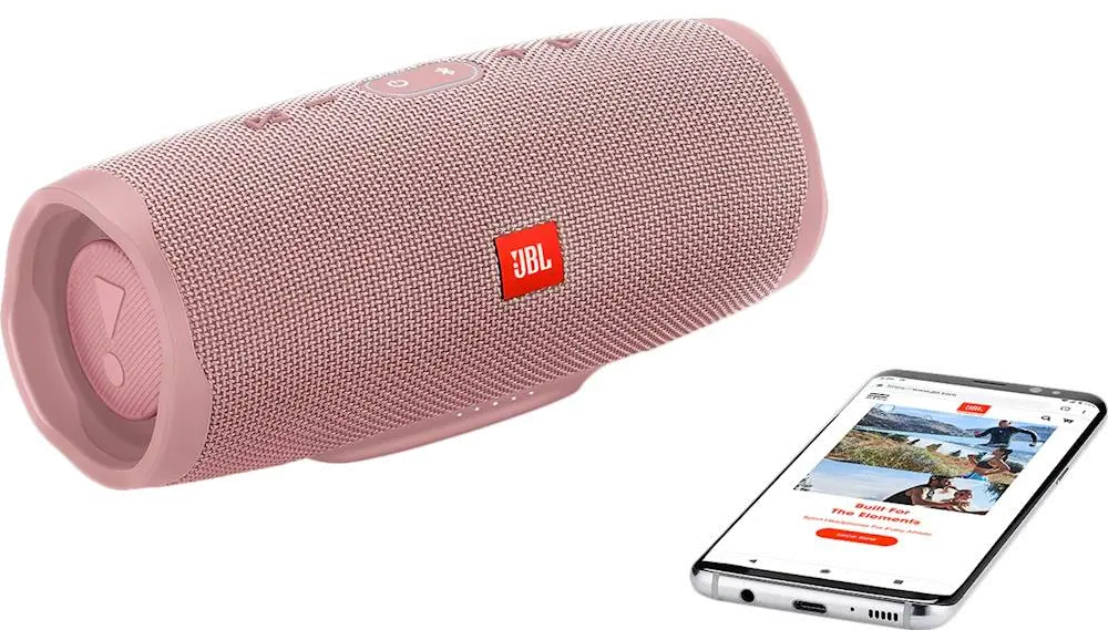 JBLCHARGE4PINKAM JBL Charge 4 Waterproof Bluetooth Speaker - Pink-6