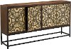Contemporary Wood and Metal Dining Room Sideboard - Roulette
