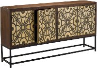 Contemporary Wood and Metal Dining Room Sideboard - Roulette