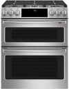 CGS750P2MS1 Cafe 30 Inch Double Oven Smart Gas Range with Convection - Stainless Steel