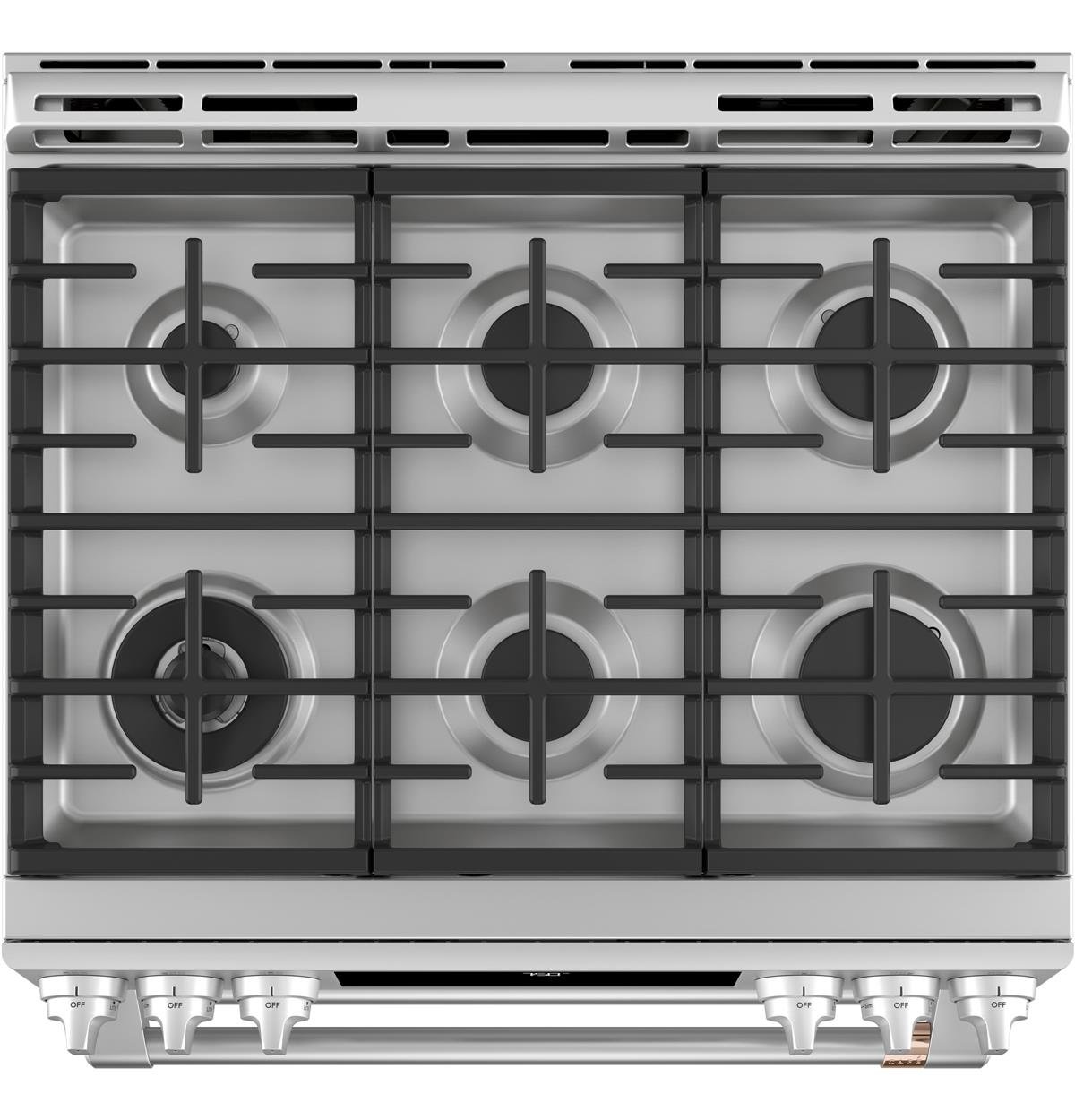 CGS750P2MS1 Cafe 30 Inch Double Oven Smart Gas Range with Convection - Stainless Steel-4