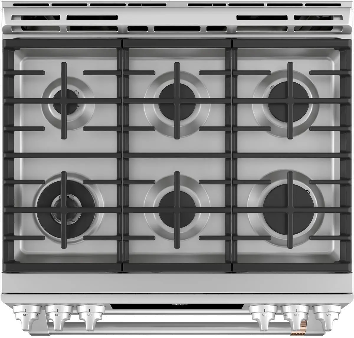 CGS750P2MS1 Cafe 30 Inch Double Oven Smart Gas Range with Convection - Stainless Steel-4