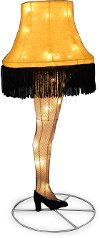 28 Inch Leg Lamp Tinsel Lighted Decor