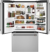 CYE22TP2MS1 Cafe Counter Depth French Door Smart Refrigerator with Hot Water Dispenser - 22.2 cu. ft., 36 Inch Stainless Steel-2
