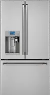 CYE22UP2MS1 Cafe 22 cu ft French Door Refrigerator - Counter Depth Stainless Steel
