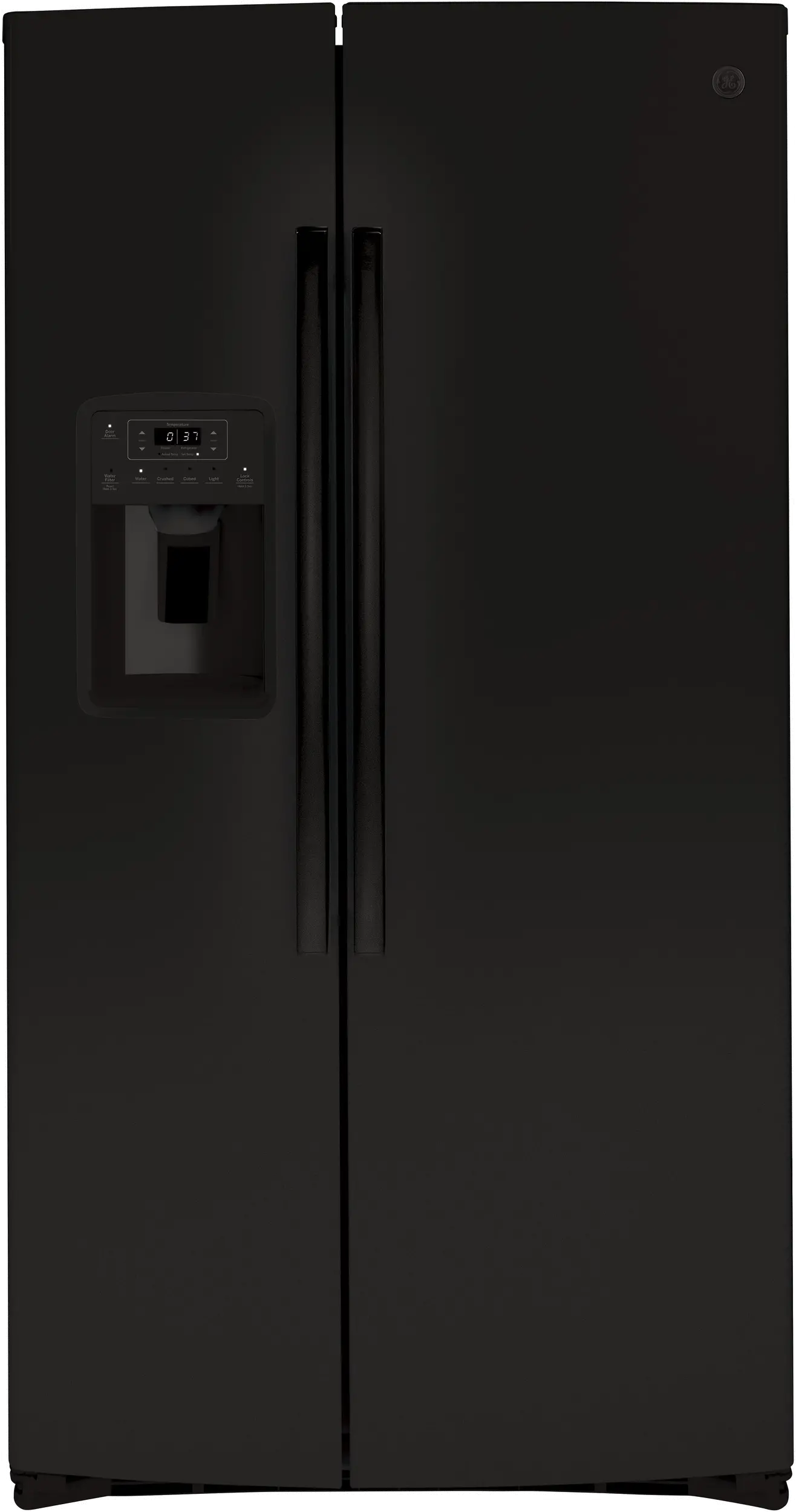 GSS25IGNBB GE 25.1 cu ft Side by Side Refrigerator - Black-1