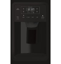 GSS25IGNBB GE 25.1 cu. ft. Side by Side Refrigerator - 36 Inch Black-2