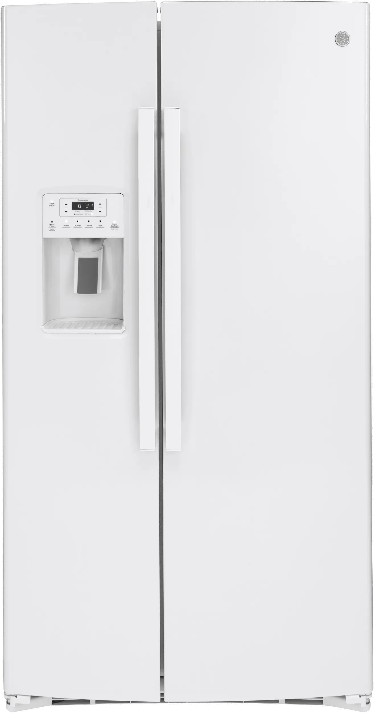 GSS25IGNWW GE 25.1 cu ft Side by Side Refrigerator - White-1