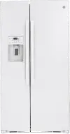 GSS25IGNWW GE 25.1 cu ft Side by Side Refrigerator - White