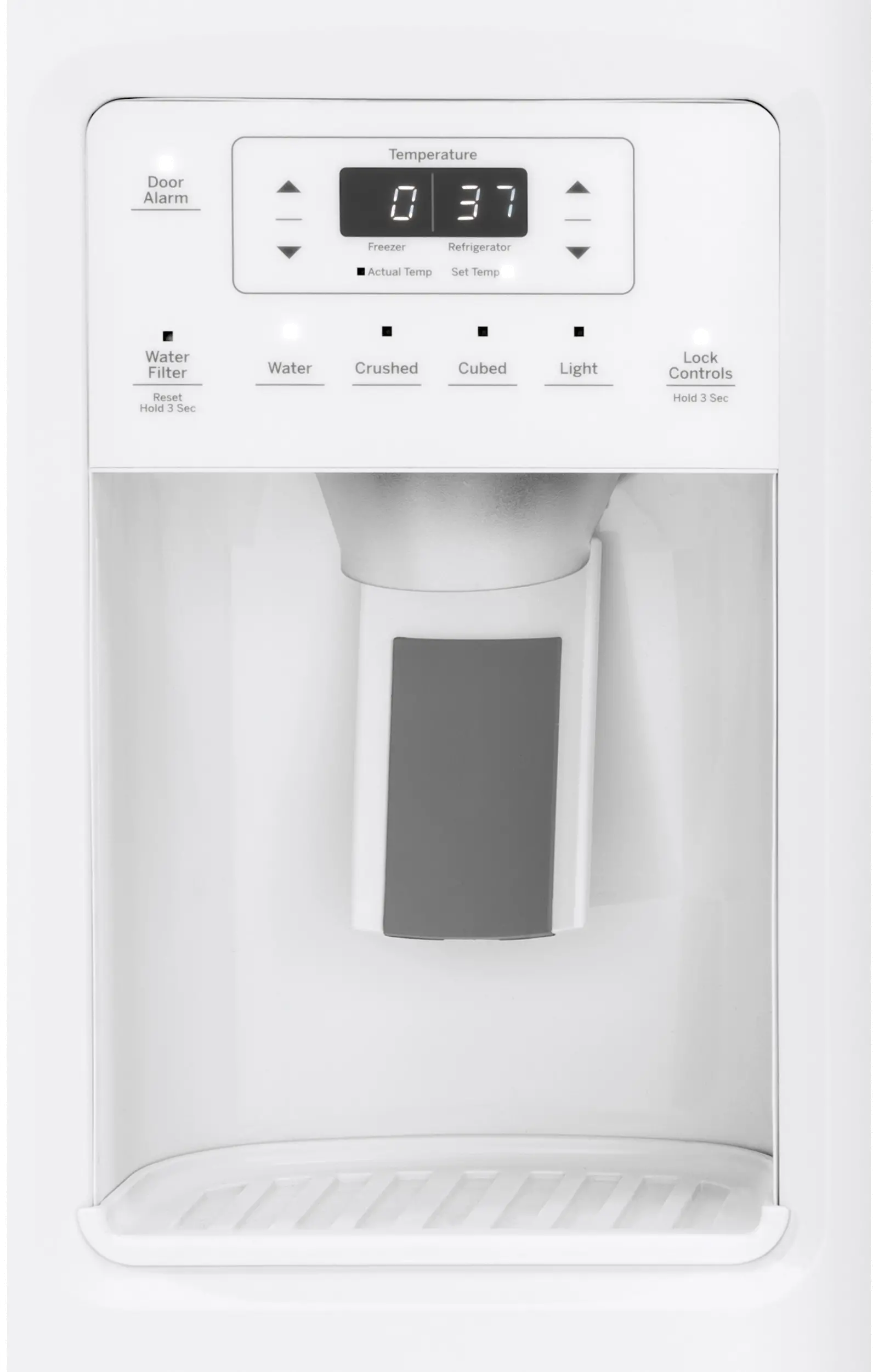 GSS25IGNWW GE 25.1 cu ft Side by Side Refrigerator - White-3