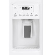 GSS25IGNWW GE 25.1 cu. ft. Side by Side Refrigerator - 36 Inch White-3