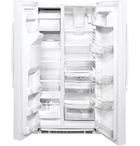 GSS25IGNWW GE 25.1 cu. ft. Side by Side Refrigerator - 36 Inch White-4