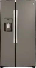GSS25IMNES GE 25.1 cu ft Side by Side Refrigerator - Slate