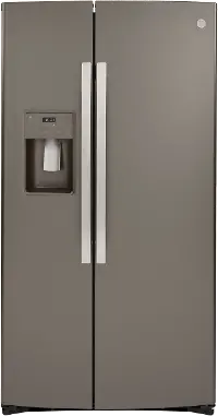 GSS25IMNES GE 25.1 cu ft Side by Side Refrigerator - Slate