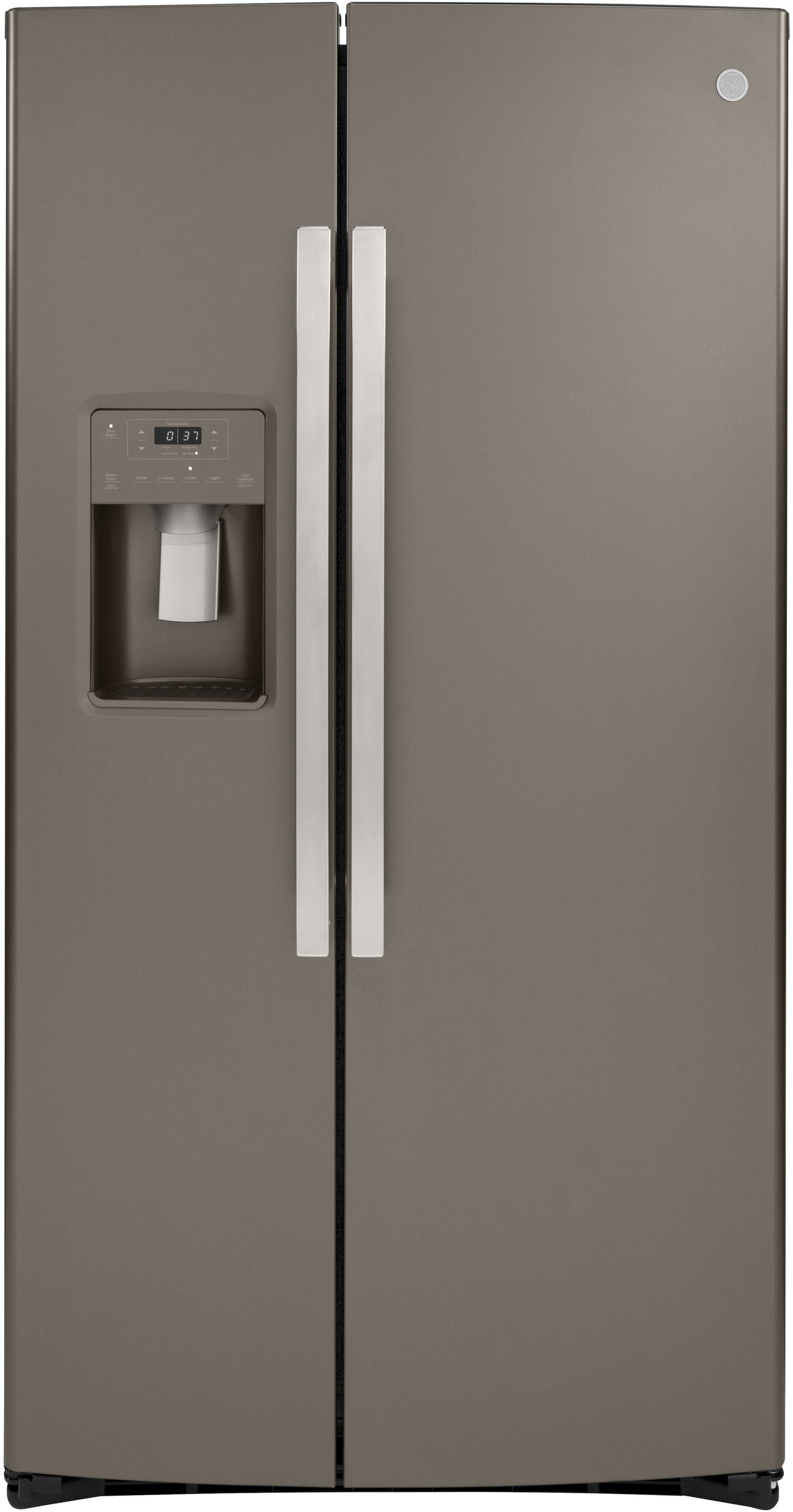 GSS25IMNES GE 25.1 cu. ft. Side by Side Refrigerator - 36 Inch Slate-1
