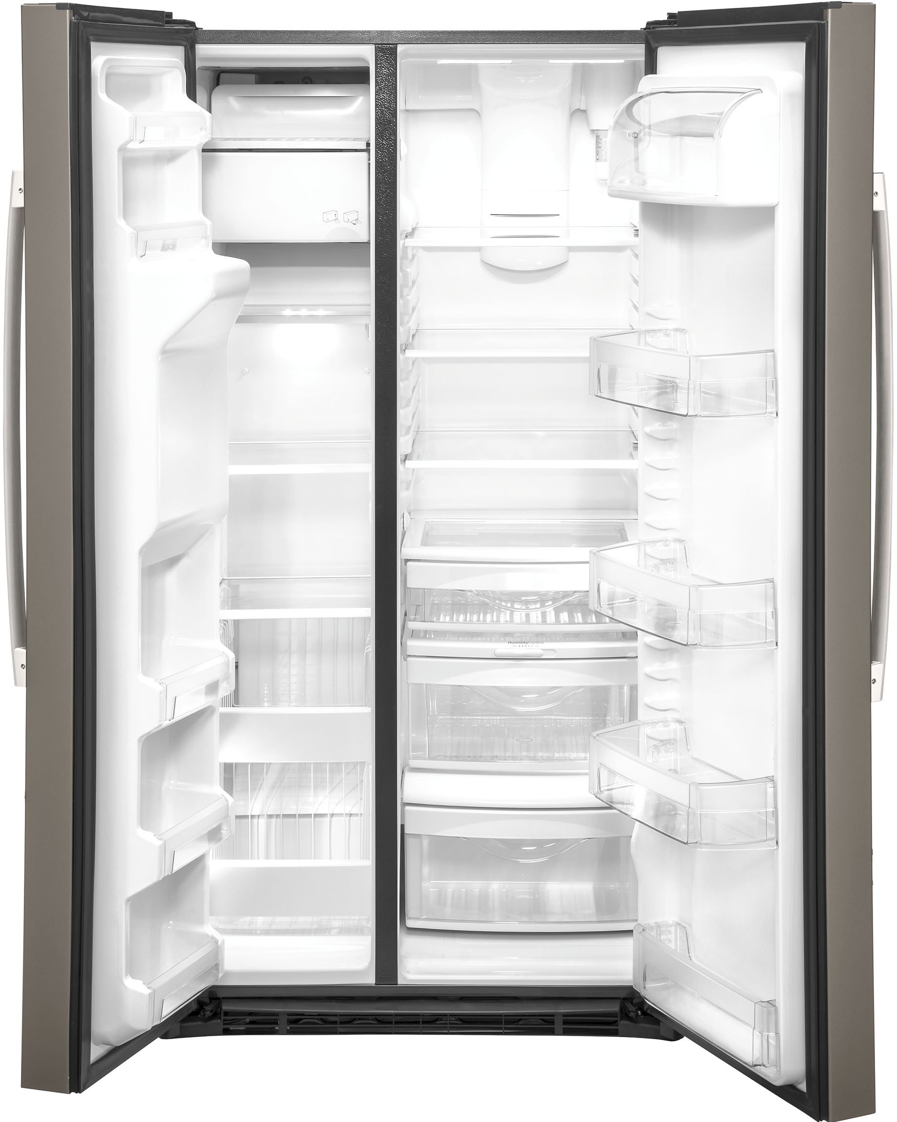 GSS25IMNES GE 25.1 cu. ft. Side by Side Refrigerator - 36 Inch Slate-4