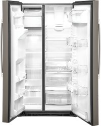 GSS25IMNES GE 25.1 cu. ft. Side by Side Refrigerator - 36 Inch Slate-4
