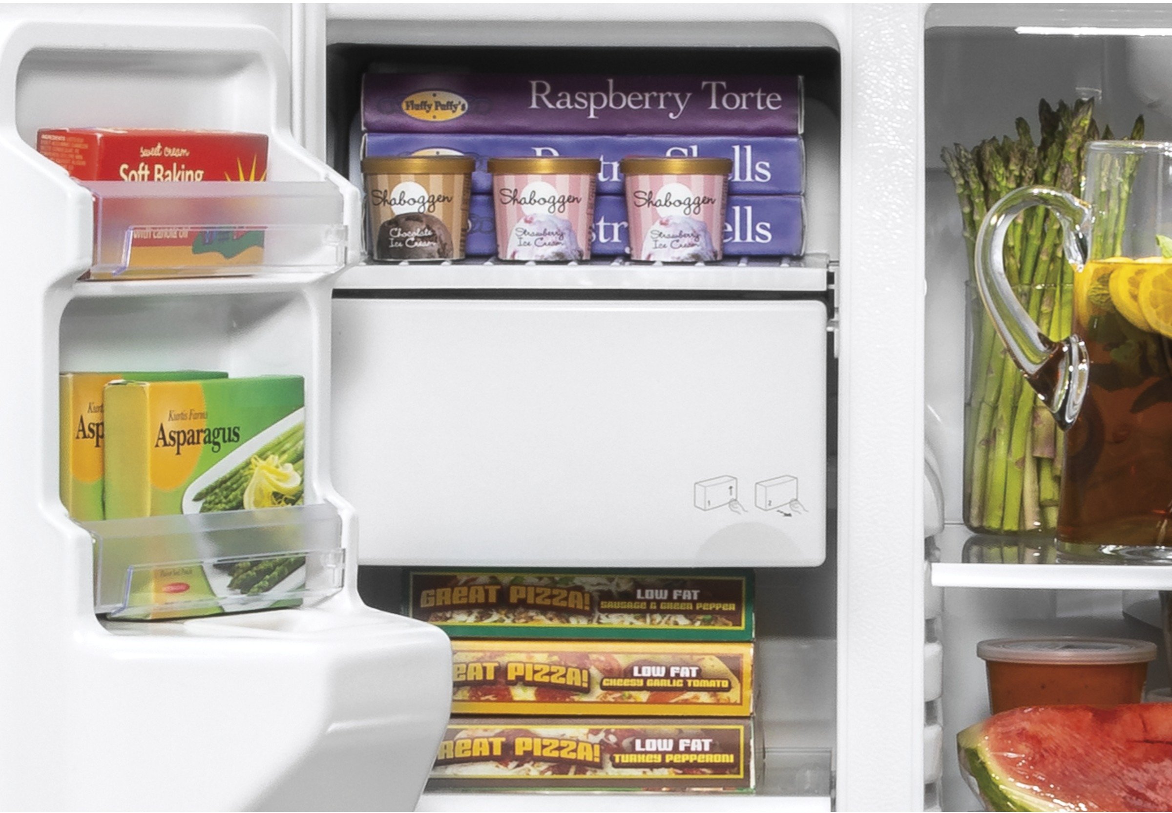 GSS25IMNES GE 25.1 cu. ft. Side by Side Refrigerator - 36 Inch Slate-5