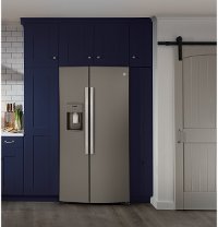GSS25IMNES GE 25.1 cu. ft. Side by Side Refrigerator - 36 Inch Slate-7