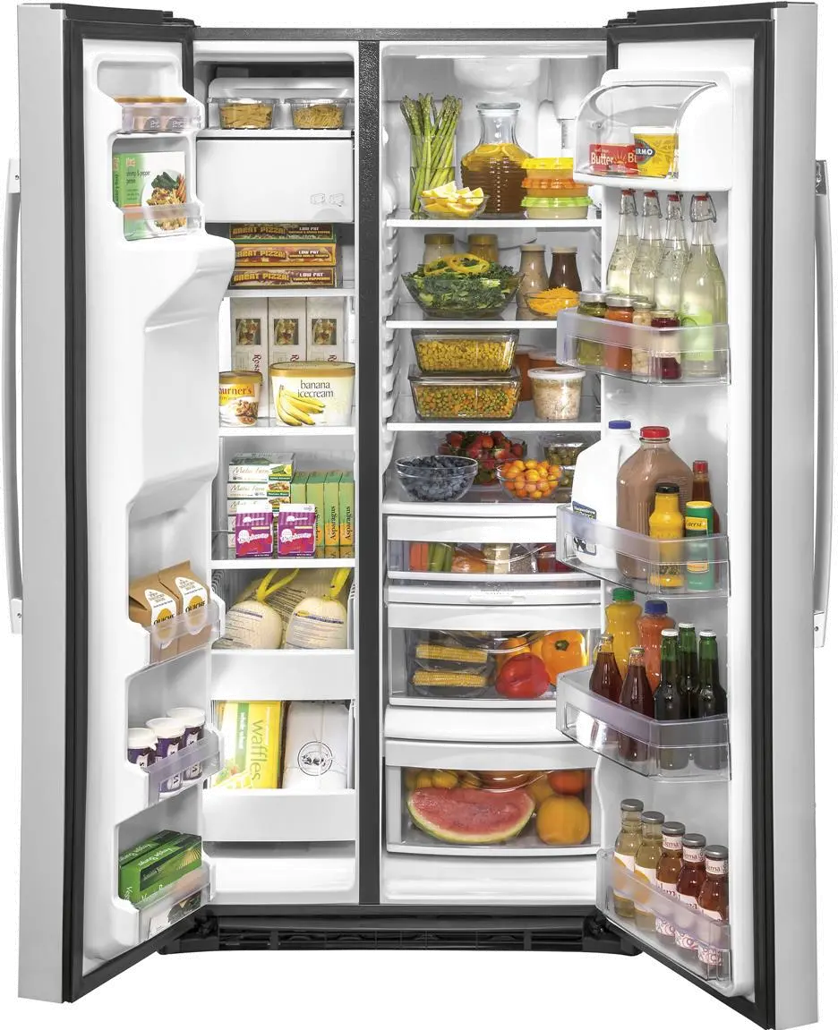 GSS25IYNFS GE 25.1 cu ft Side by Side Refrigerator - Stainless Steel-2