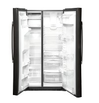 GSS25IBNTS GE 25.1 cu. ft. Side by Side Refrigerator - 36 Inch Black Stainless Steel-3