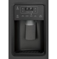 GSS25IENDS GE 25.1 cu. ft. Side by Side Refrigerator - 36 Inch Black Slate-3