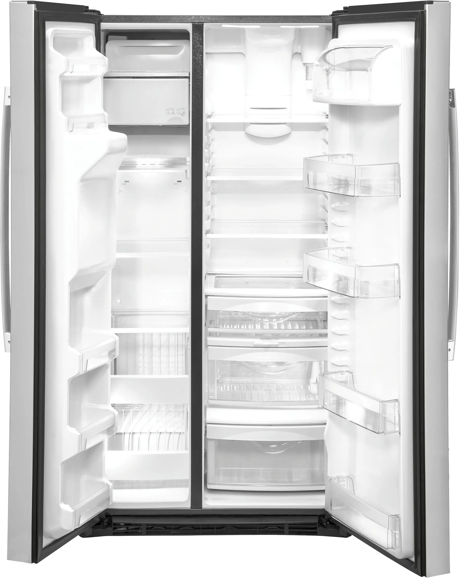 GZS22IYNFS GE 21.8 cu ft Side by Side Refrigerator - Counter Depth Stainless Steel-4