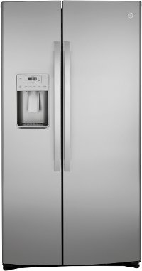 GZS22IYNFS GE 21.8 cu. ft. Side by Side Counter Depth Refrigerator - 36 Inch Fingerprint Resistant Stainless Steel