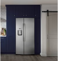 GZS22IYNFS GE 21.8 cu. ft. Side by Side Counter Depth Refrigerator - 36 Inch Fingerprint Resistant Stainless Steel-6