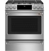 C2S900P2MS1 Cafe 30 Inch Dual Fuel Slide In Smart Range - Stainless Steel