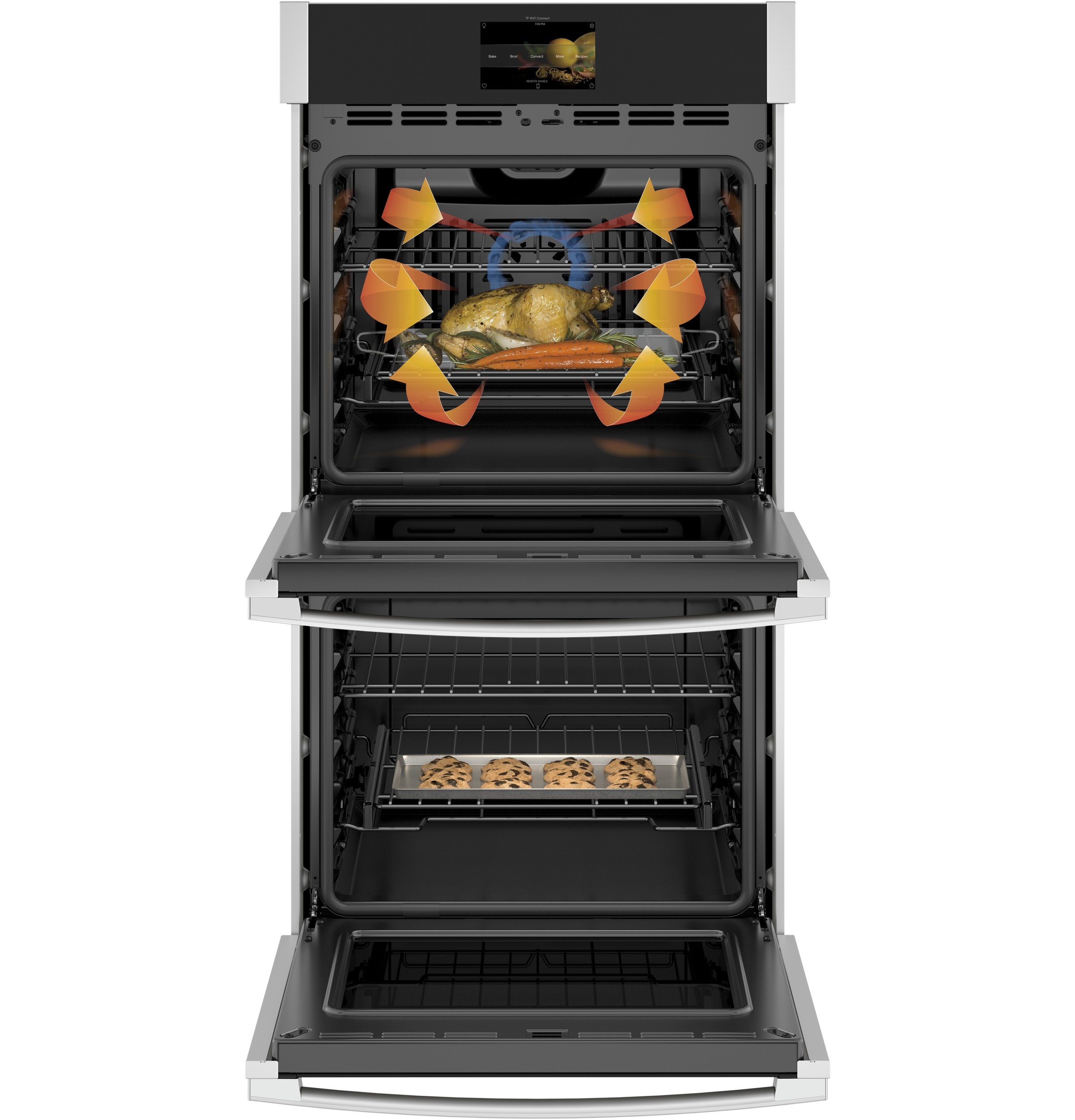 PKD7000SNSS GE Profile 27 Inch Smart Double Wall Oven - 8.6 cu. ft. Stainless Steel-2