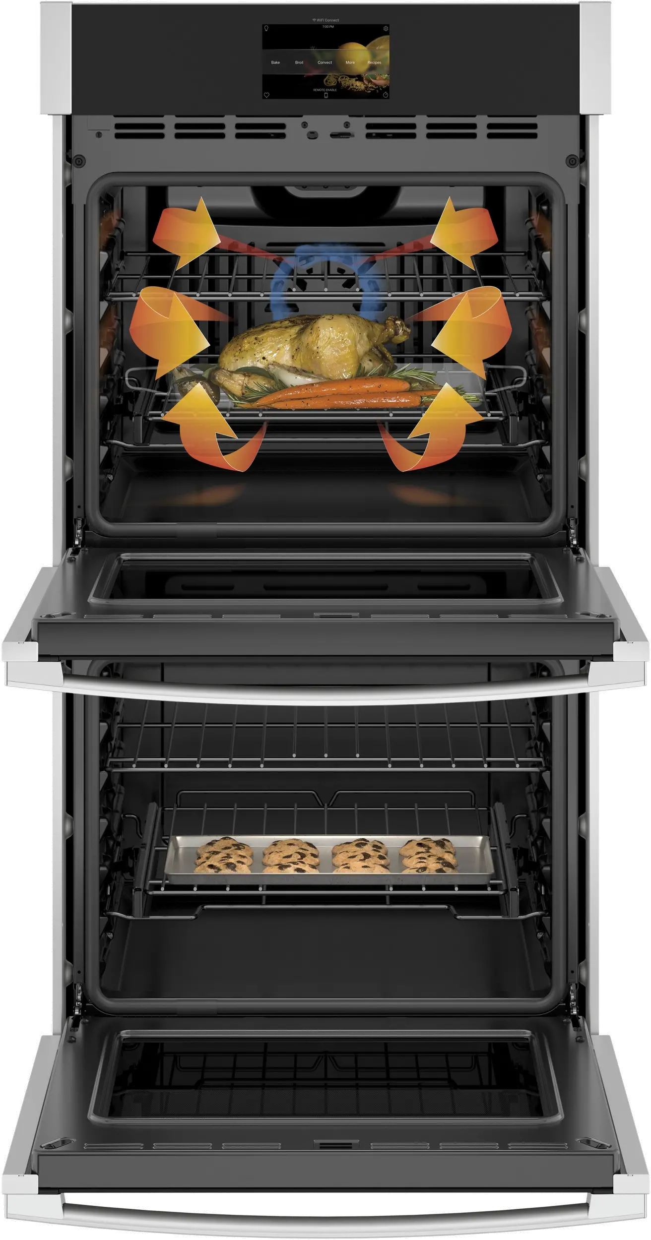 PKD7000SNSS GE Profile 27 Inch Smart Double Wall Oven - 8.6 cu. ft. Stainless Steel-2