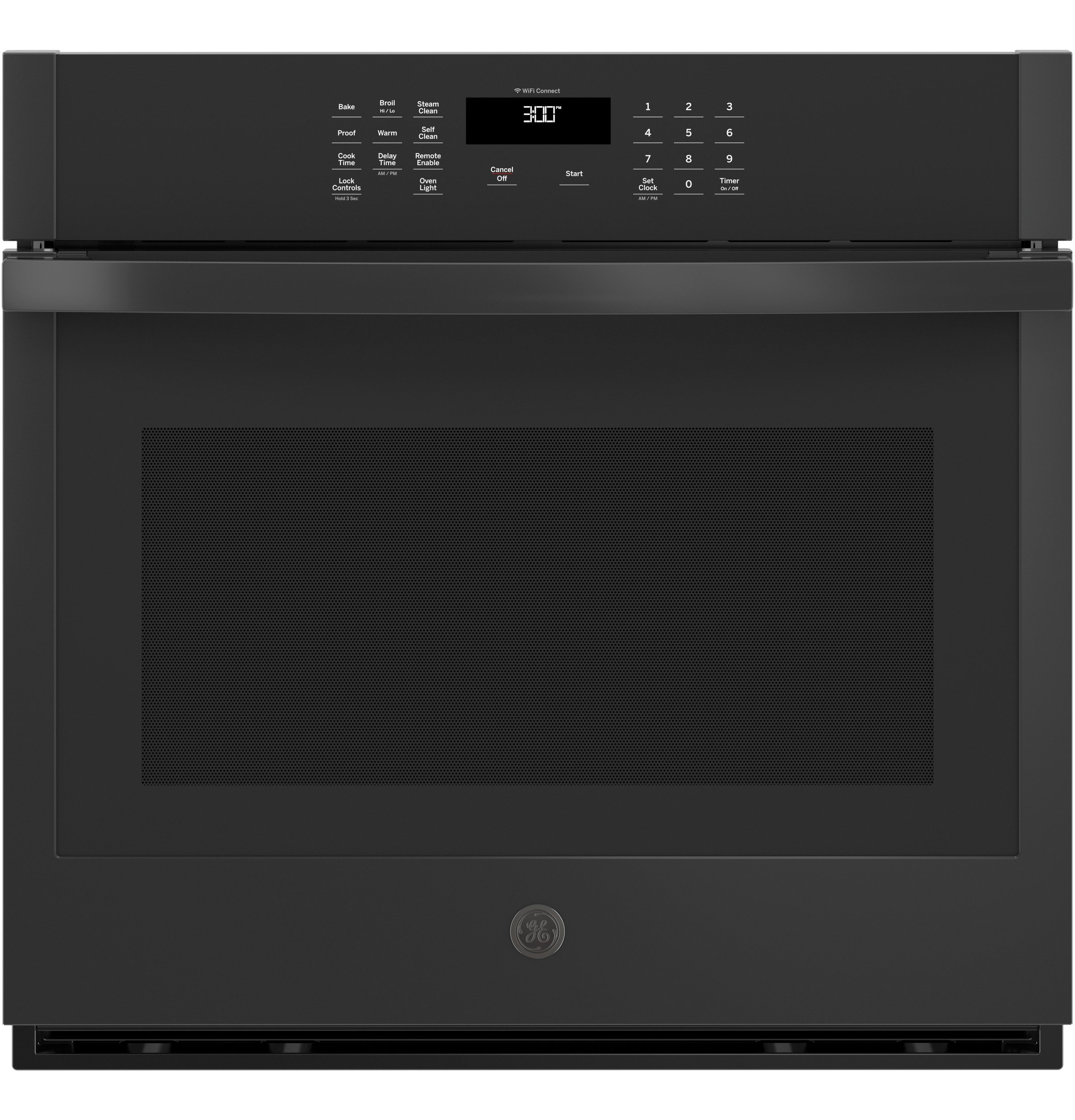 JTS3000DNBB GE 30 Inch Smart Single Wall Oven - 5.0 cu. ft. Black-1