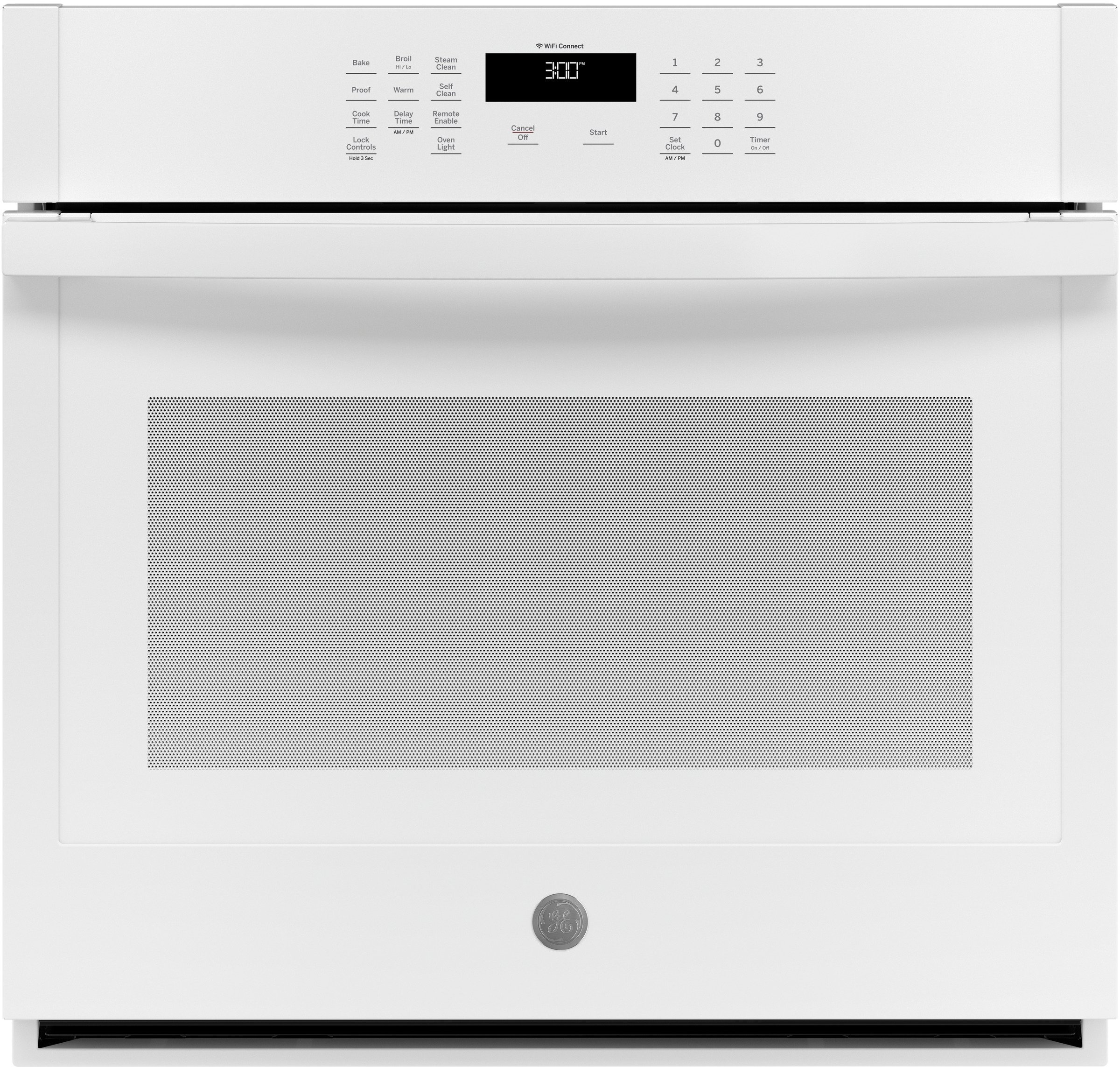 JTS3000DNWW GE 30 Inch Smart Single Wall Oven - 5.0 cu. ft. White-1