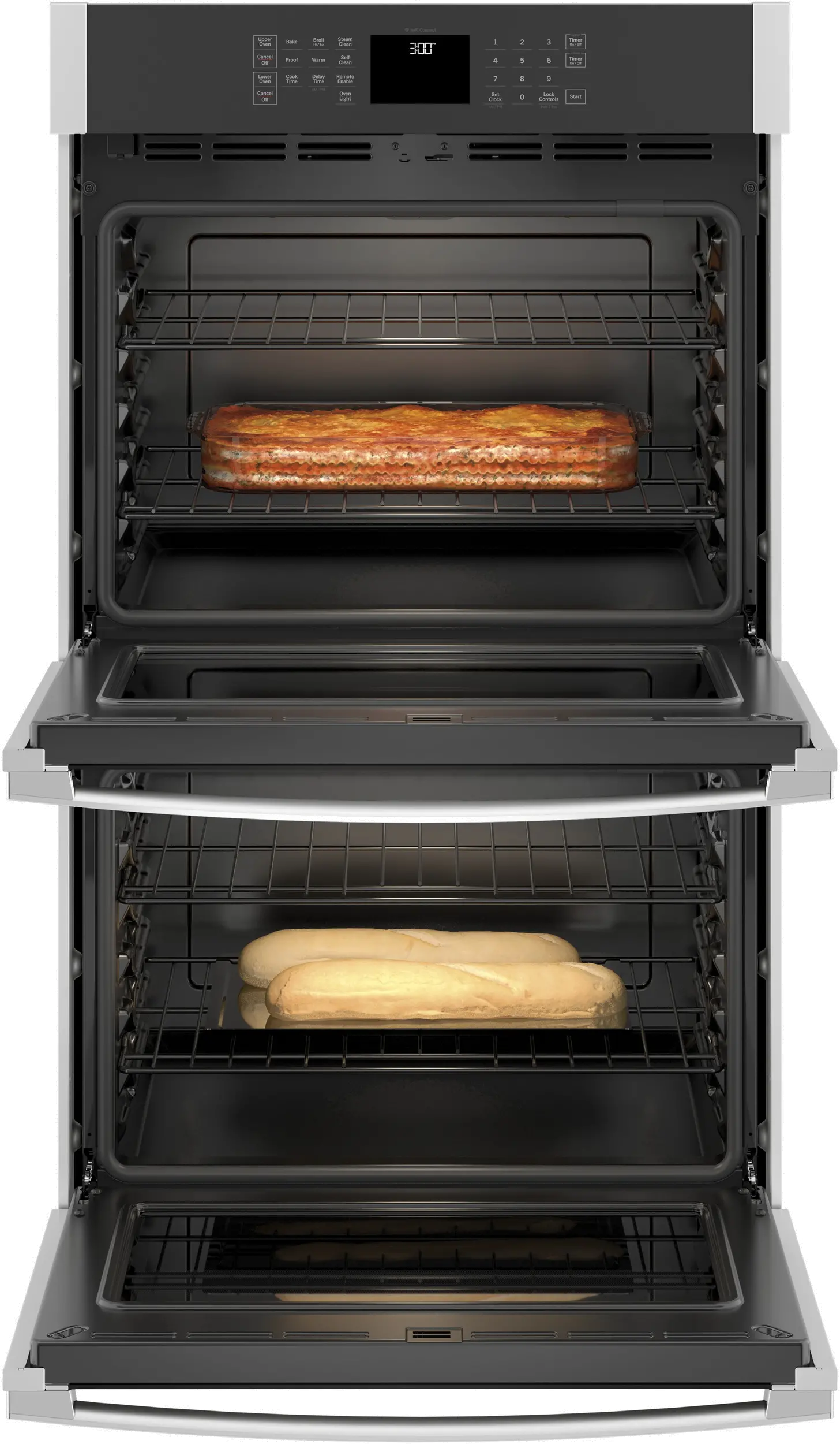 JTD3000SNSS GE 30 Inch Double Wall Smart Oven - 10.0 cu. ft. Stainless Steel-4