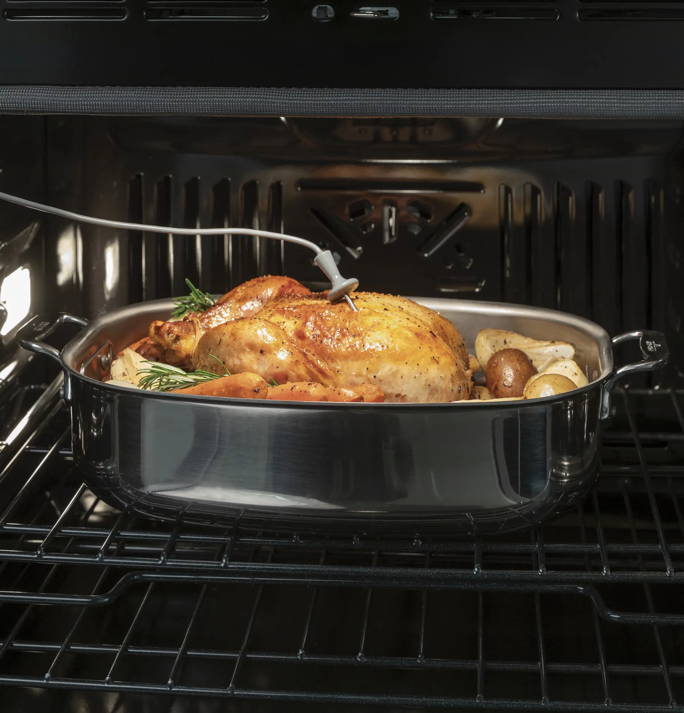 JTD5000ENES GE 30 Inch Double Wall Smart Oven - 10.0 cu. ft. Slate Stainless Steel-4