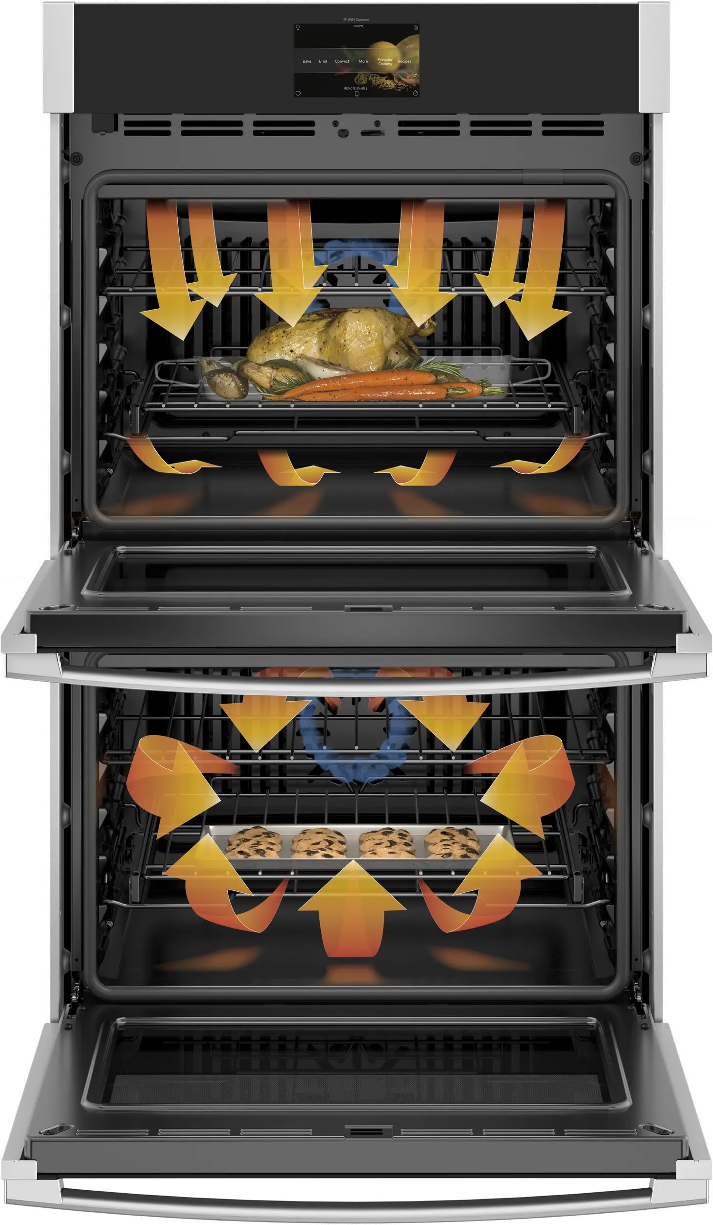 PTD7000SNSS GE Profile 30 Inch Smart Double Wall Oven - 10.0 cu. ft. Stainless Steel-2
