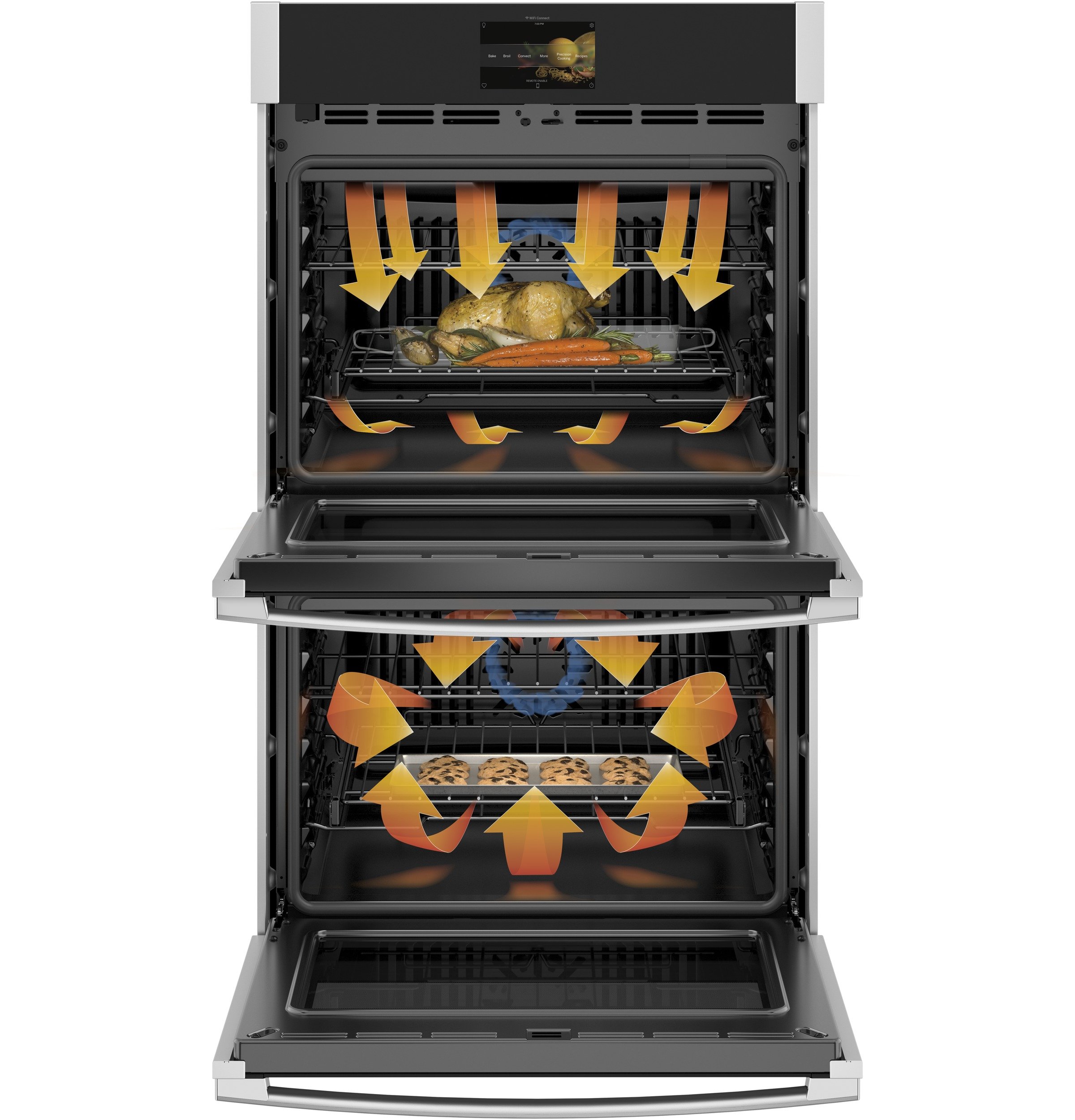 PTD7000FNDS GE Profile 30 Inch Smart Double Wall Oven - 10.0 cu. ft. Matte Black-6