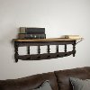 Two Tone Wooden Wall Shelf